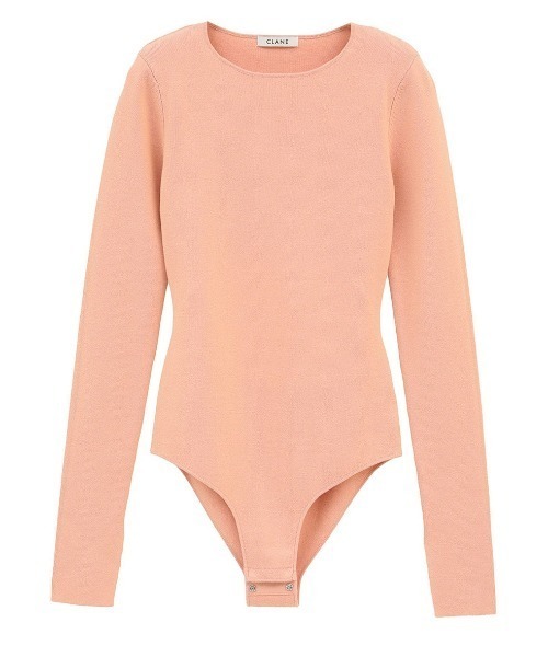CLANE(クラネ)の「CLANE/クラネ/BACK ROUND CUT OUT KNIT BODYSUITS(ニット/セーター・レディース・ブラック/ピンク/アイボリー・1)」の3枚目の写真