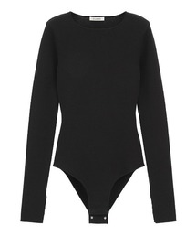 CLANE/クラネ/BACK ROUND CUT OUT KNIT BODYSUITS