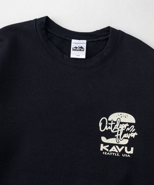 KAVU（カブー）の「KAVU/カブー Burger Sweat/バーガースウェット（スウェット・メンズ・ブラック/パープル・X-LARGE/MEDIUM/LARGE）」の4枚目の写真