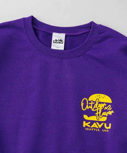 KAVU（カブー）の「KAVU/カブー Burger Sweat/バーガースウェット（スウェット・メンズ・ブラック/パープル・X-LARGE/MEDIUM/LARGE）」の7枚目の写真