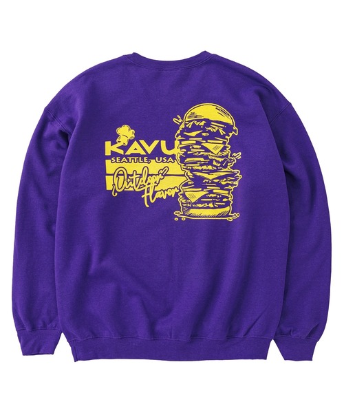 KAVU（カブー）の「KAVU/カブー Burger Sweat/バーガースウェット（スウェット・メンズ・ブラック/パープル・X-LARGE/MEDIUM/LARGE）」の9枚目の写真