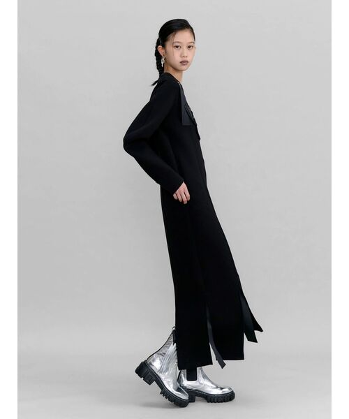UN3D.（アンスリード）の「ORIGAMI PLEATS BOOTS（ブーツ・レディース・ブラック/シルバー・37/36/38）」の8枚目の写真