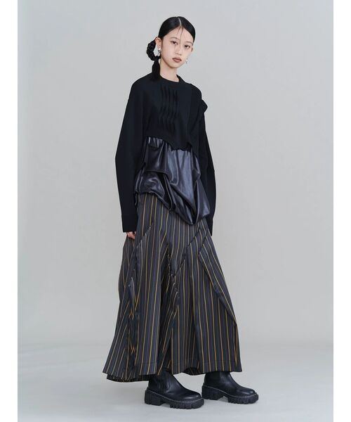 UN3D.（アンスリード）の「ORIGAMI PLEATS BOOTS（ブーツ・レディース・ブラック/シルバー・37/36/38）」の17枚目の写真