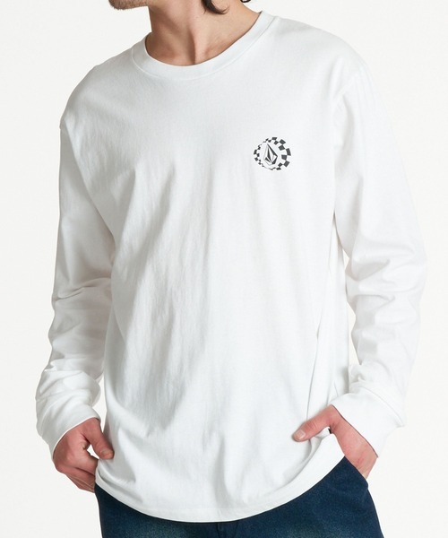 VOLCOM(ボルコム)の「VOLCOM メンズ VEGA LS ロンT 【2026年秋冬モデル】/ボルコムワンポイントロゴ長袖ロンT(Tシャツ/カットソー・メンズ・グリーン/ホワイト/チャコールグレー・MEDIUM/LARGE/X-LARGE)」の1枚目の写真