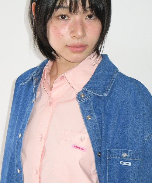 RONRON（ロンロン）の「BUTTON POCKET DENIM SHIRT MEDIUM BLUE（シャツ/ブラウス・レディース・その他・FREE）」の5枚目の写真