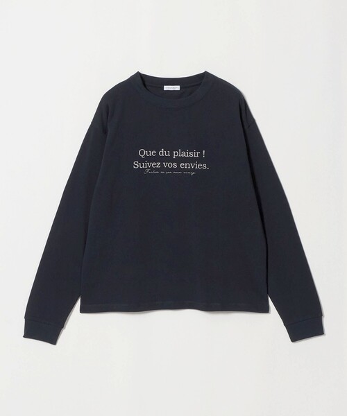 A DAY IN THE LIFE UNITED ARROWS（アデイインザライフユナイテッドアローズ）の「ロゴ プリント カットソー ＜A DAY IN THE LIFE＞（Tシャツ/カットソー・レディース・ネイビー/オフホワイト/モカ・FREE）」の3枚目の写真
