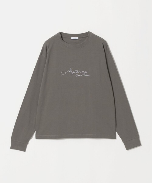 A DAY IN THE LIFE UNITED ARROWS（アデイインザライフユナイテッドアローズ）の「ロゴ プリント カットソー ＜A DAY IN THE LIFE＞（Tシャツ/カットソー・レディース・ネイビー/オフホワイト/モカ・FREE）」の2枚目の写真