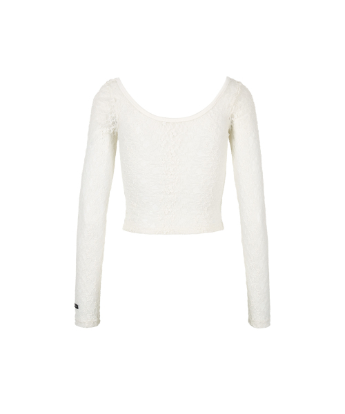 GILAARCHIVE（ギラアーカイブ）の「LAYERED LACE STRAP LONG SLEEVE_WHITE（Tシャツ/カットソー・レディース・その他・FREE）」の5枚目の写真