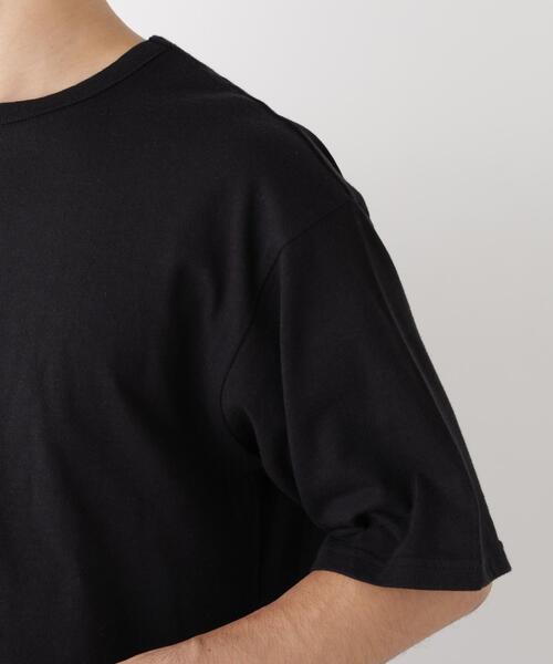 NANO universe(ナノユニバース)の「スラブワイドTシャツ 半袖(Tシャツ/カットソー・メンズ・ホワイト/ブラック・L/M)」の13枚目の写真
