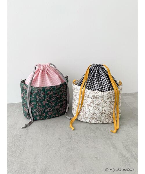 Samansa Mos2(サマンサ モスモス)の「【miyuki matsuo×Samansa Mos2】丸ポーチ(ハンドバッグ・レディース・キナリ/グリーン・F)」の3枚目の写真