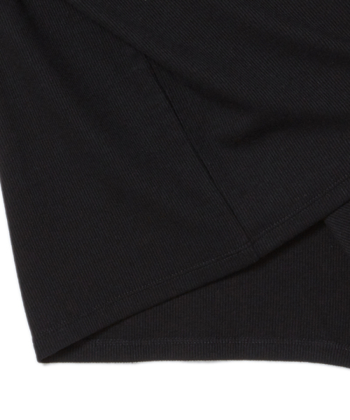 LIFE WORK(ライフワーク)の「企画) レディース) スリムリブ長袖Tシャツ(Tシャツ/カットソー・レディース・ブラック/ライトグレー・FREE)」の7枚目の写真
