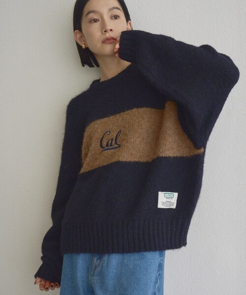 DISCUS(ディスカス)の「【WEB限定】DISCUS(ディスカス)アソートカレッジロゴニットプルオーバー(ニット/セーター・レディース・その他2/ライトグレー/その他1/ネイビー・M/L)」の2枚目の写真
