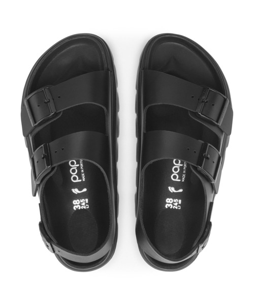 BIRKENSTOCK（ビルケンシュトック）の「【公式】ビルケンシュトック Milano Chunky Exquisite/ミラノ チャンキー EXQ ナチュラルレザー（サンダル・レディース・ブラック・23cm【ナロー幅】/22.5cm【ナロー幅】/27cm【ナロー幅】/25cm【ナロー幅】/24.5cm【ナロー幅】）」の3枚目の写真
