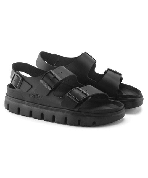 BIRKENSTOCK（ビルケンシュトック）の「【公式】ビルケンシュトック Milano Chunky Exquisite/ミラノ チャンキー EXQ ナチュラルレザー（サンダル・レディース・ブラック・23cm【ナロー幅】/22.5cm【ナロー幅】/27cm【ナロー幅】/25cm【ナロー幅】/24.5cm【ナロー幅】）」の5枚目の写真