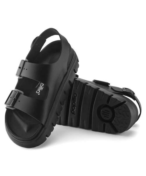 BIRKENSTOCK（ビルケンシュトック）の「【公式】ビルケンシュトック Milano Chunky Exquisite/ミラノ チャンキー EXQ ナチュラルレザー（サンダル・レディース・ブラック・23cm【ナロー幅】/22.5cm【ナロー幅】/27cm【ナロー幅】/25cm【ナロー幅】/24.5cm【ナロー幅】）」の6枚目の写真