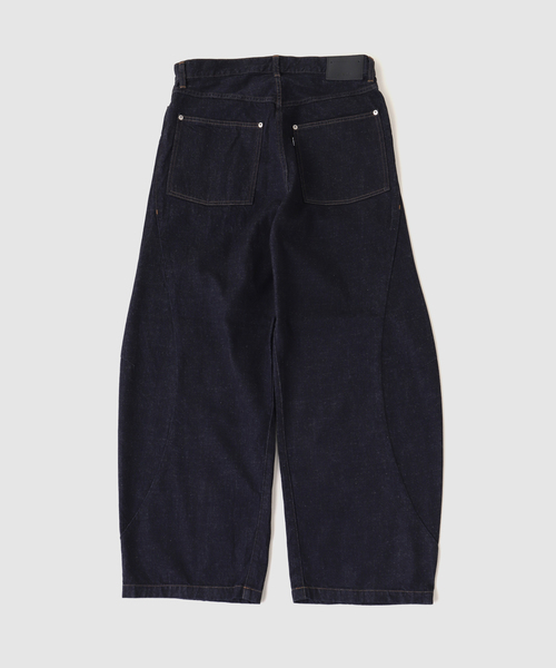 JIEDA（ジエダ）の「JIEDA / ジエダ DRAPING DENIM PANTS（デニムパンツ・メンズ・ネイビー・1/2）」の8枚目の写真