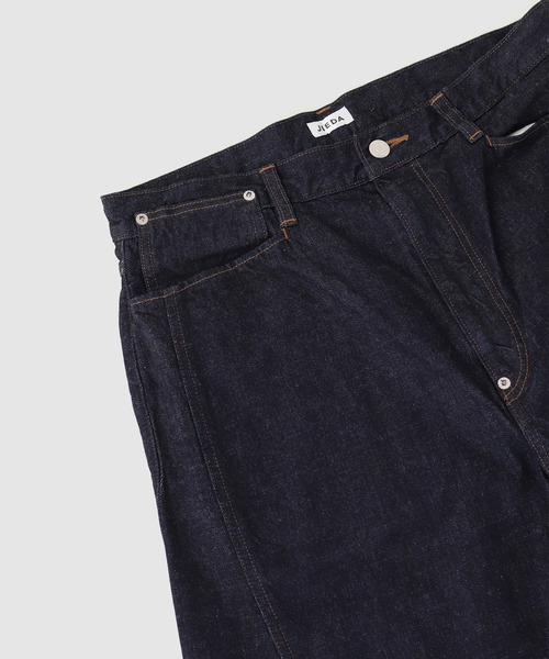 JIEDA（ジエダ）の「JIEDA / ジエダ DRAPING DENIM PANTS（デニムパンツ・メンズ・ネイビー・1/2）」の7枚目の写真