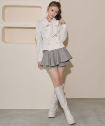 レイヤードライクフレアショートスカパン