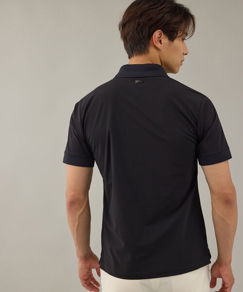 JUN&ROPE'(ジュンアンドロペ)の「【NOIR】CARVICO ナイロントリコットジャージーベーシックポロシャツ/UV・吸水速乾(ポロシャツ・メンズ・ホワイト/ブラック・XL/L)」の5枚目の写真