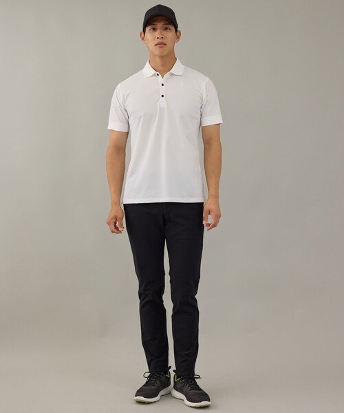 JUN&ROPE'(ジュンアンドロペ)の「【NOIR】CARVICO ナイロントリコットジャージーベーシックポロシャツ/UV・吸水速乾(ポロシャツ・メンズ・ホワイト/ブラック・XL/L)」の17枚目の写真