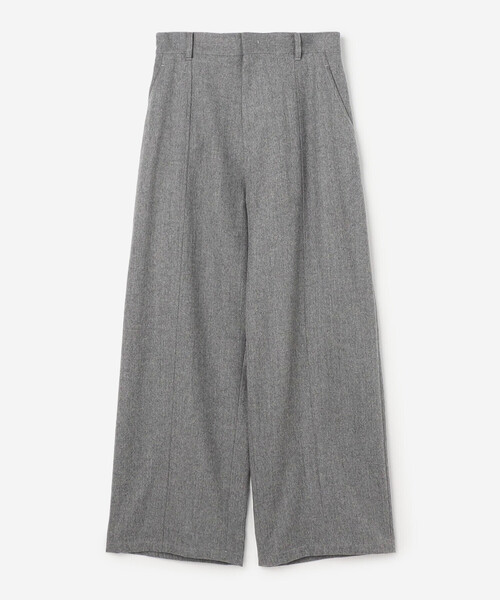 LE GLAZIK(ルグラジック)の「LE GLAZIK | ウールフランネル ワイドイージーパンツ WOMEN(その他パンツ・レディース・ダークネイビー/グレー/ブラウン・36)」の2枚目の写真