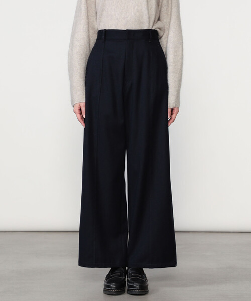 LE GLAZIK(ルグラジック)の「LE GLAZIK | ウールフランネル ワイドイージーパンツ WOMEN(その他パンツ・レディース・ダークネイビー/グレー/ブラウン・36)」の11枚目の写真