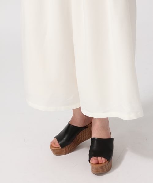 HARE(ハレ)の「アシメデザインスカウチョ(HARE)(スラックス・レディース・グレー/ブラック/オフホワイト・FREE)」の12枚目の写真