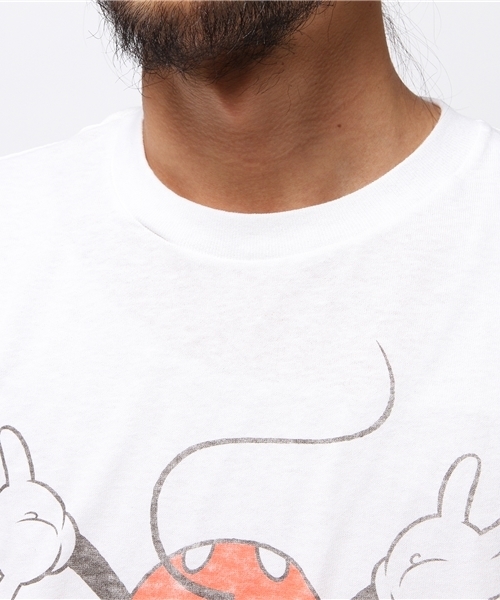 JUNK FOOD(ジャンクフード)の「INVERTED MICKEY/ミッキーマウス Tシャツ(Tシャツ/カットソー・メンズ・ホワイト・SMALL/LARGE/MEDIUM)」の4枚目の写真