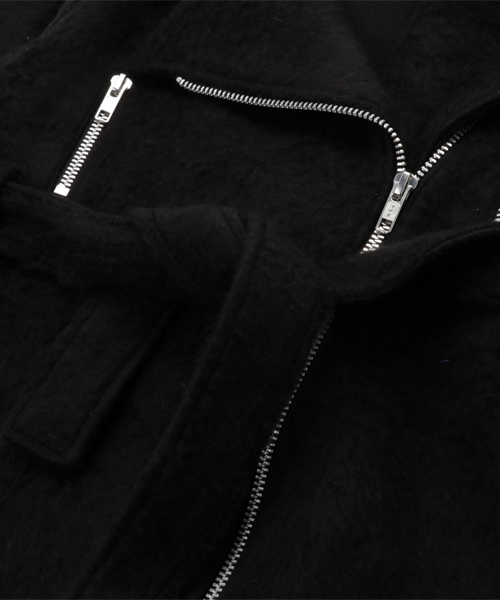 CHUBBYGANG（チャビーギャング）の「ロングライダースコート（ブルゾン・キッズ・ブラック・140/110/130/160/100/120/150）」の4枚目の写真