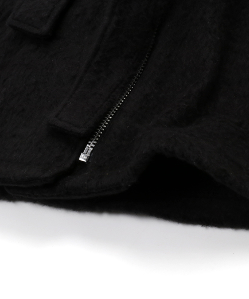 CHUBBYGANG（チャビーギャング）の「ロングライダースコート（ブルゾン・キッズ・ブラック・140/110/130/160/100/120/150）」の5枚目の写真
