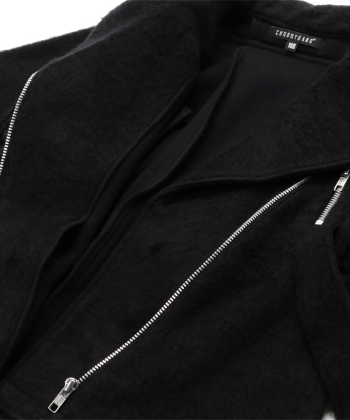 CHUBBYGANG（チャビーギャング）の「ロングライダースコート（ブルゾン・キッズ・ブラック・140/110/130/160/100/120/150）」の8枚目の写真