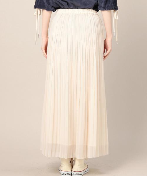 BEAUTY&YOUTH UNITED ARROWS(ビューティーアンドユースユナイテッドアローズ)の「BY ジョーゼットプリーツマキシスカート◆(スカート・レディース・ブラック/ナチュラル/レッド・FREE)」の6枚目の写真