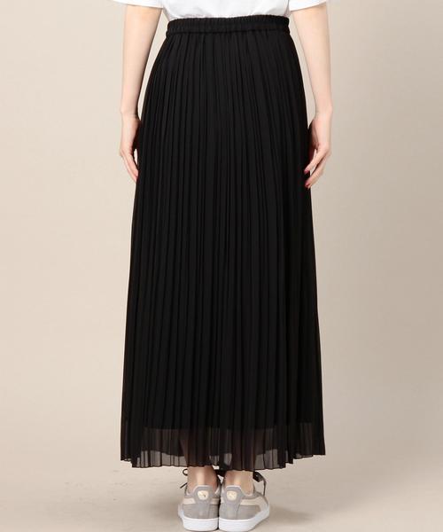 BEAUTY&YOUTH UNITED ARROWS(ビューティーアンドユースユナイテッドアローズ)の「BY ジョーゼットプリーツマキシスカート◆(スカート・レディース・ブラック/ナチュラル/レッド・FREE)」の8枚目の写真