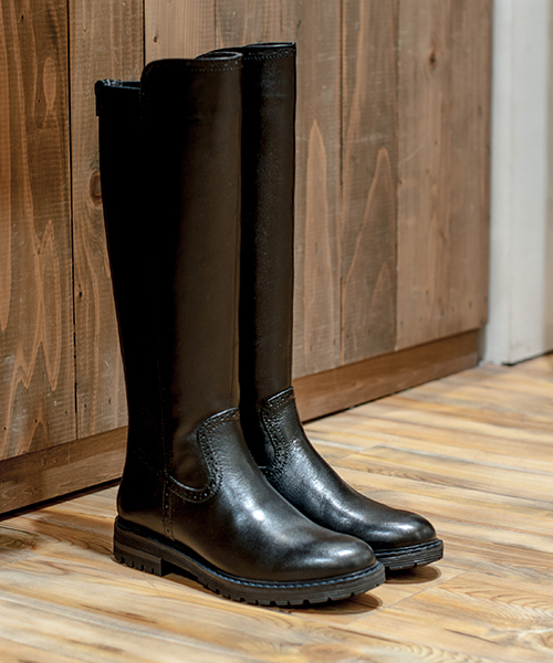 TRIVICT（トリビクト）の「TRIVICT トリビクト バックストレッチロングジョッキーブーツ（ブーツ・レディース・ダークブラウン/ブラック/カーキ・38/37/36/35）」の4枚目の写真