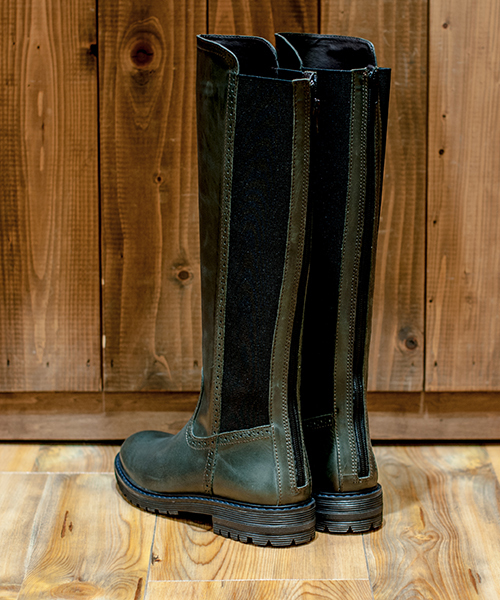 TRIVICT（トリビクト）の「TRIVICT トリビクト バックストレッチロングジョッキーブーツ（ブーツ・レディース・ダークブラウン/ブラック/カーキ・38/37/36/35）」の11枚目の写真