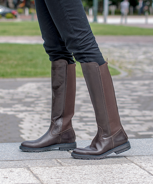 TRIVICT（トリビクト）の「TRIVICT トリビクト バックストレッチロングジョッキーブーツ（ブーツ・レディース・ダークブラウン/ブラック/カーキ・38/37/36/35）」の8枚目の写真