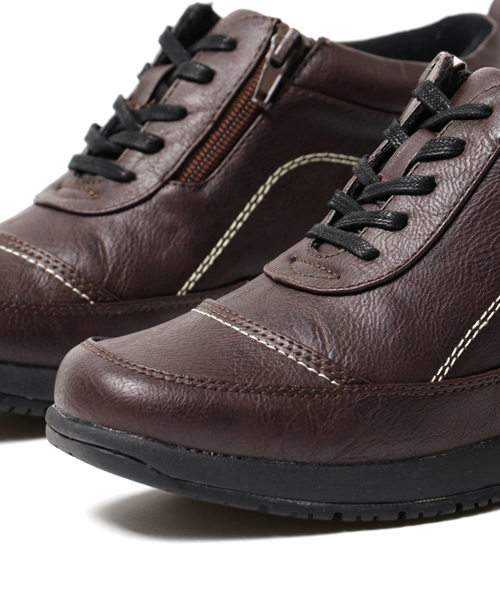 One Mile（ワンマイル）の「防水レースアップコンフォートシューズ (OM-357)（スニーカー・レディース・ブラウン/ブラック/カーキ/キャメル・22.5cm/23.5cm/23.0cm/24.0cm/24.5cm）」の9枚目の写真