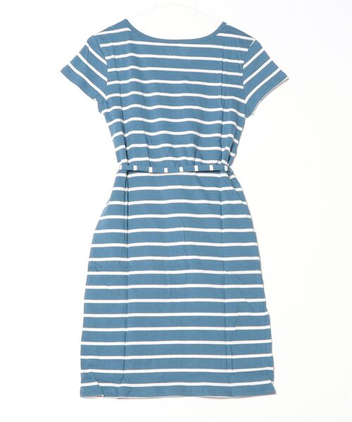 PACT(パクト)の「WOMEN'S-POCKET DRESS-DENIM STRIPE レディース オーガニックコットン ポケット ドレス(チュニック・レディース・サックスブルー・MEDIUM/X-SMALL/SMALL)」の10枚目の写真