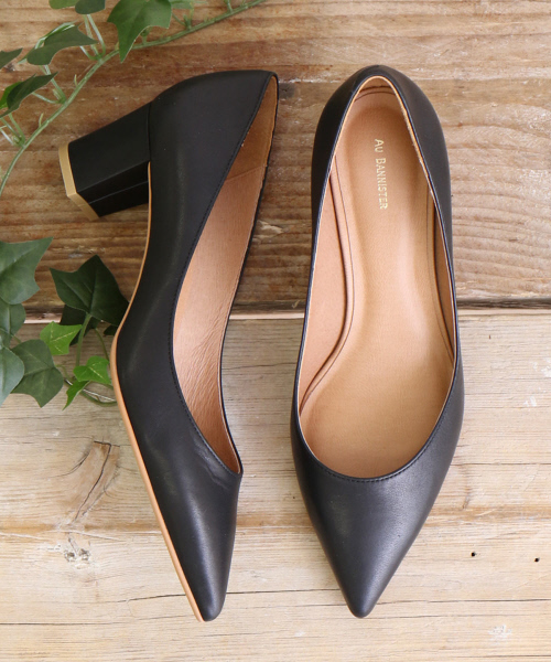 Au BANNISTER(オゥバニスター)の「ブロックヒールパンプス(パンプス・レディース・ブラック/キャメル/ブルー/ピンク/ライトグレー・35/36/37/38/39)」の6枚目の写真