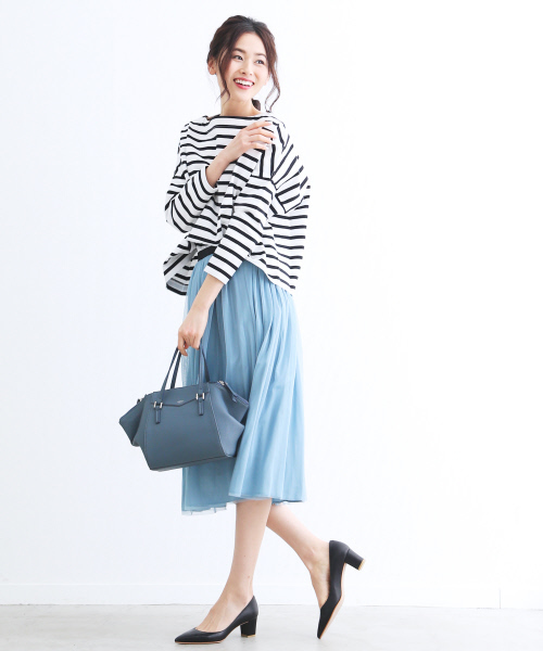 Au BANNISTER(オゥバニスター)の「ブロックヒールパンプス(パンプス・レディース・ブラック/キャメル/ブルー/ピンク/ライトグレー・35/36/37/38/39)」の15枚目の写真