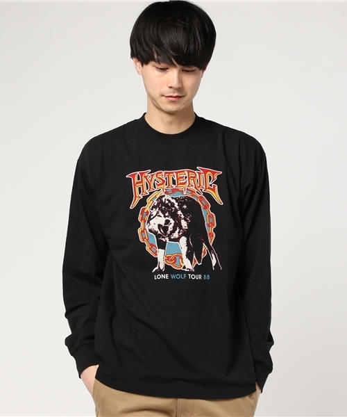 HYSTERIC GLAMOUR（ヒステリックグラマー）の「LONE WOLF pt リブ付T-SH（Tシャツ/カットソー・メンズ・トップグレー/ホワイト/ブラック・X-SMALL/LARGE/SMALL/MEDIUM）」の14枚目の写真