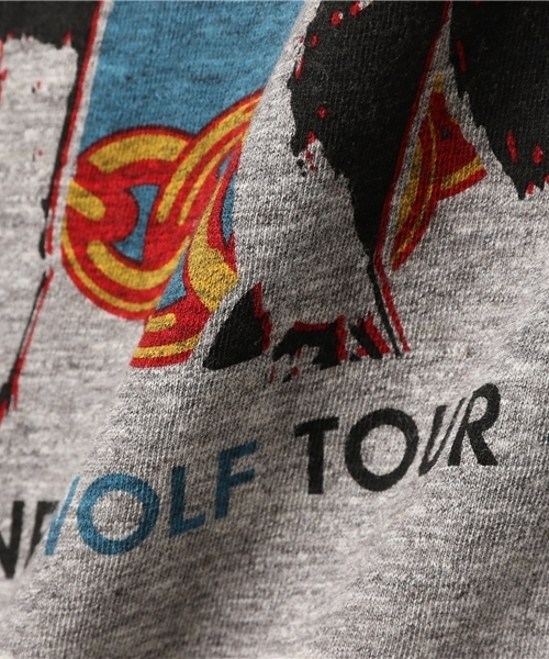 HYSTERIC GLAMOUR（ヒステリックグラマー）の「LONE WOLF pt リブ付T-SH（Tシャツ/カットソー・メンズ・トップグレー/ホワイト/ブラック・X-SMALL/LARGE/SMALL/MEDIUM）」の9枚目の写真