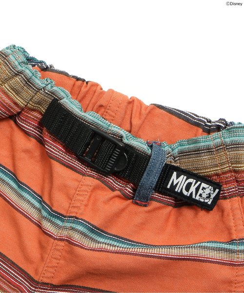 BREEZE（ブリーズ）の「Disney（ディズニー）ミッキーボーダーパンツ（その他パンツ・キッズ・イエロー/レッド/グリーン・110/130/80/90/95/120/100/140）」の13枚目の写真