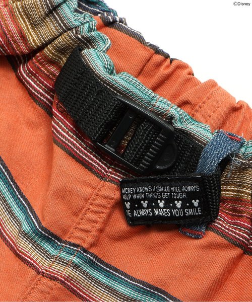 BREEZE（ブリーズ）の「Disney（ディズニー）ミッキーボーダーパンツ（その他パンツ・キッズ・イエロー/レッド/グリーン・110/130/80/90/95/120/100/140）」の14枚目の写真