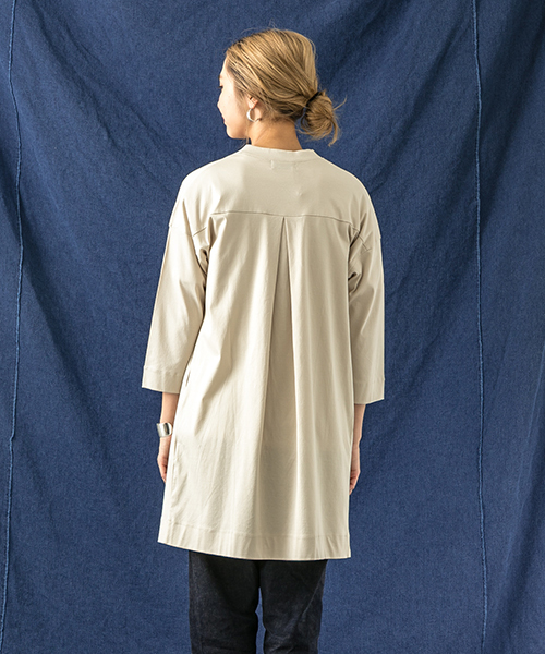 WORK NOT WORK URBAN RESEARCH（ワークノットワークアーバンリサーチ）の「WORK NOT WORK　シルケットスムースガウンカーディガン（カーディガン/ボレロ・レディース・ブルー/ベージュ系その他/カーキ・FREE）」の8枚目の写真