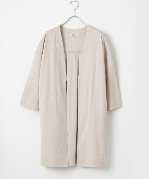 WORK NOT WORK URBAN RESEARCH（ワークノットワークアーバンリサーチ）の「WORK NOT WORK　シルケットスムースガウンカーディガン（カーディガン/ボレロ・レディース・ブルー/ベージュ系その他/カーキ・FREE）」の13枚目の写真