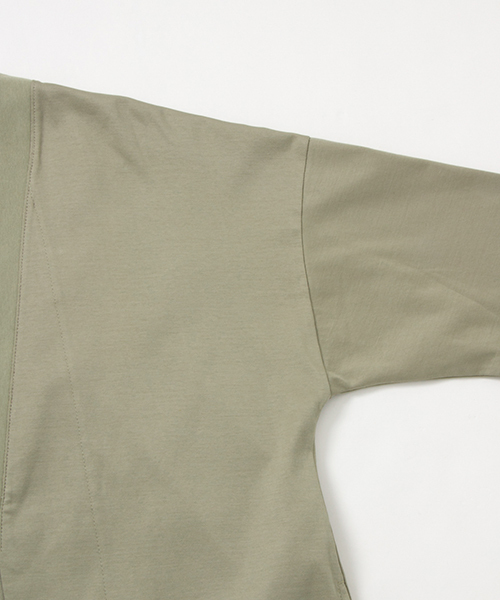 WORK NOT WORK URBAN RESEARCH（ワークノットワークアーバンリサーチ）の「WORK NOT WORK　シルケットスムースガウンカーディガン（カーディガン/ボレロ・レディース・ブルー/ベージュ系その他/カーキ・FREE）」の18枚目の写真