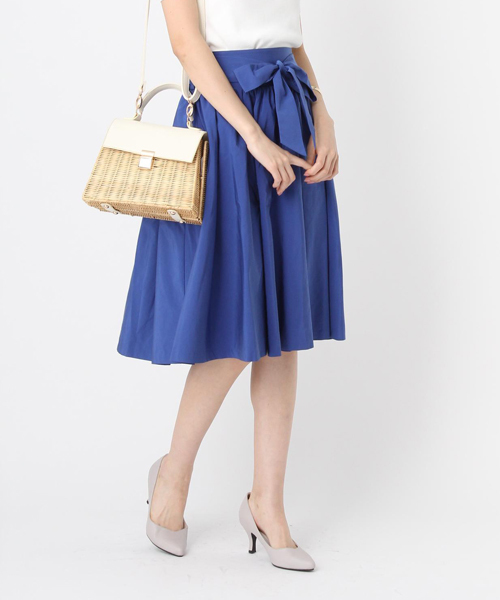 Andemiu(アンデミュウ)の「【BAILA4月号掲載】【脚長MAKE】STYLEセレクトフレアスカート754386(スカート・レディース・ピンク/ネイビー/ベージュ/イエロー/ブルー・MEDIUM/SMALL/M size/2(M)/S size/1(S))」の3枚目の写真