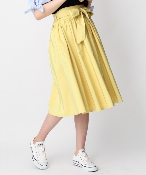 Andemiu(アンデミュウ)の「【BAILA4月号掲載】【脚長MAKE】STYLEセレクトフレアスカート754386(スカート・レディース・ピンク/ネイビー/ベージュ/イエロー/ブルー・MEDIUM/SMALL/M size/2(M)/S size/1(S))」の20枚目の写真