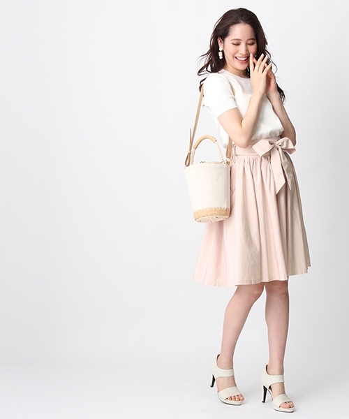 Andemiu(アンデミュウ)の「【BAILA4月号掲載】【脚長MAKE】STYLEセレクトフレアスカート754386(スカート・レディース・ピンク/ネイビー/ベージュ/イエロー/ブルー・MEDIUM/SMALL/M size/2(M)/S size/1(S))」の22枚目の写真